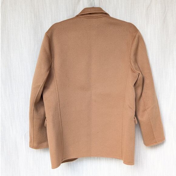 ANINE BING Quinn Camel Wool Cashmere Single-breasted Blazer Coat, size XS - Picture 2 of 10